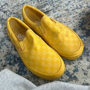 Yellow checkered vans